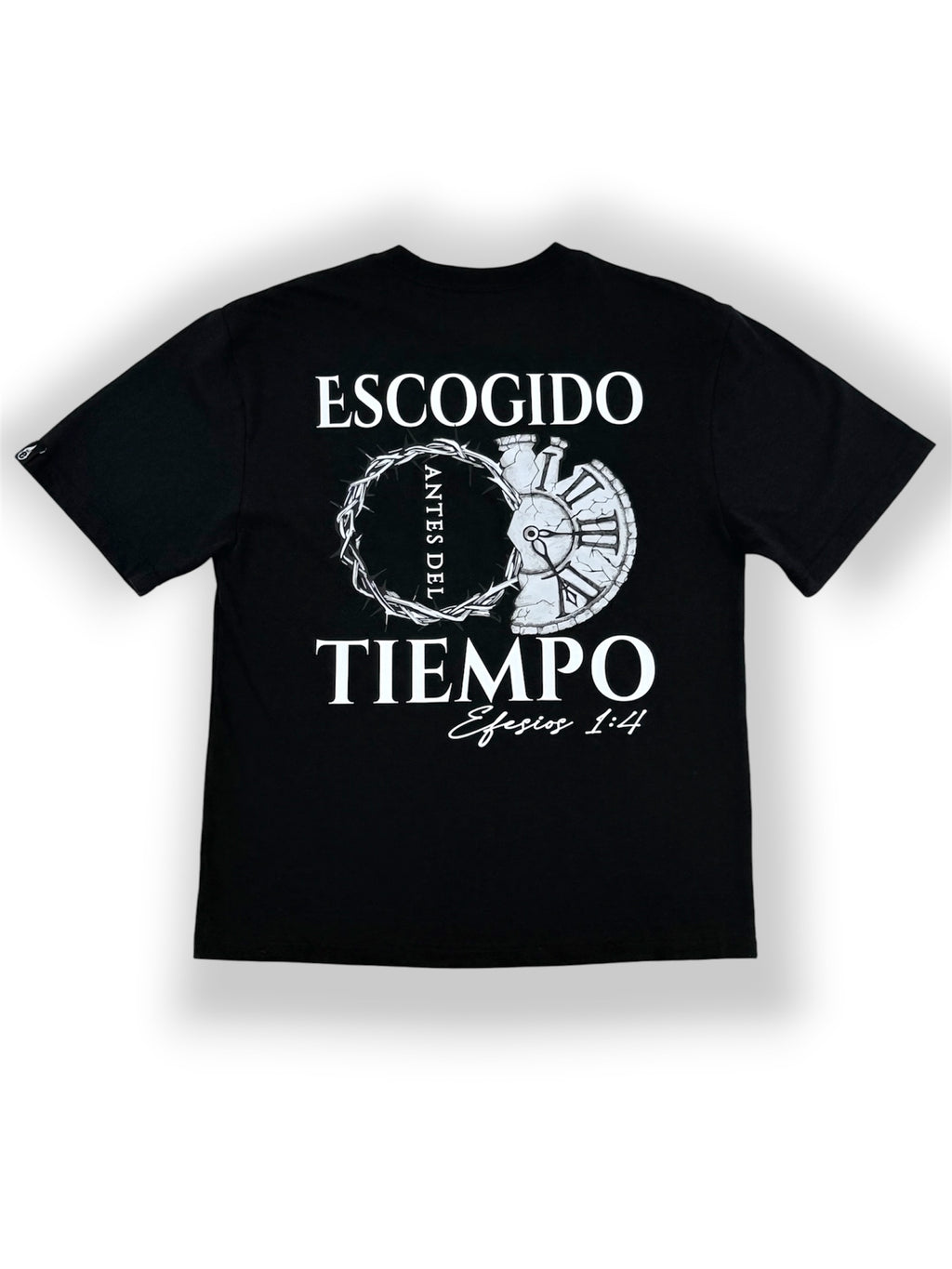 Antes del Tiempo – Colección Elegidos – Oversize Heavyweight Tee (Negro)