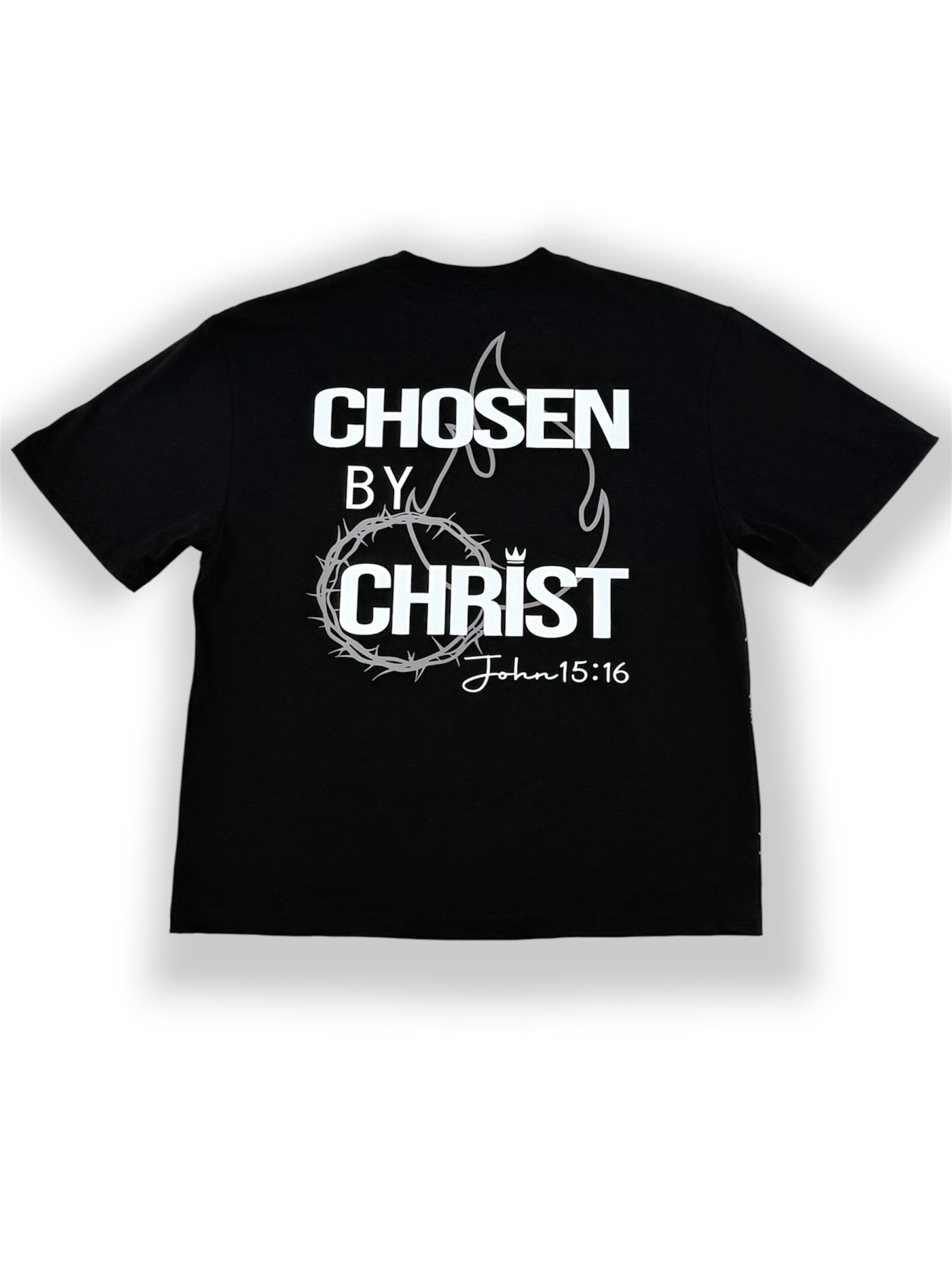 By Christ – Chosen Collection – Oversized Heavyweight Tee (Black)
