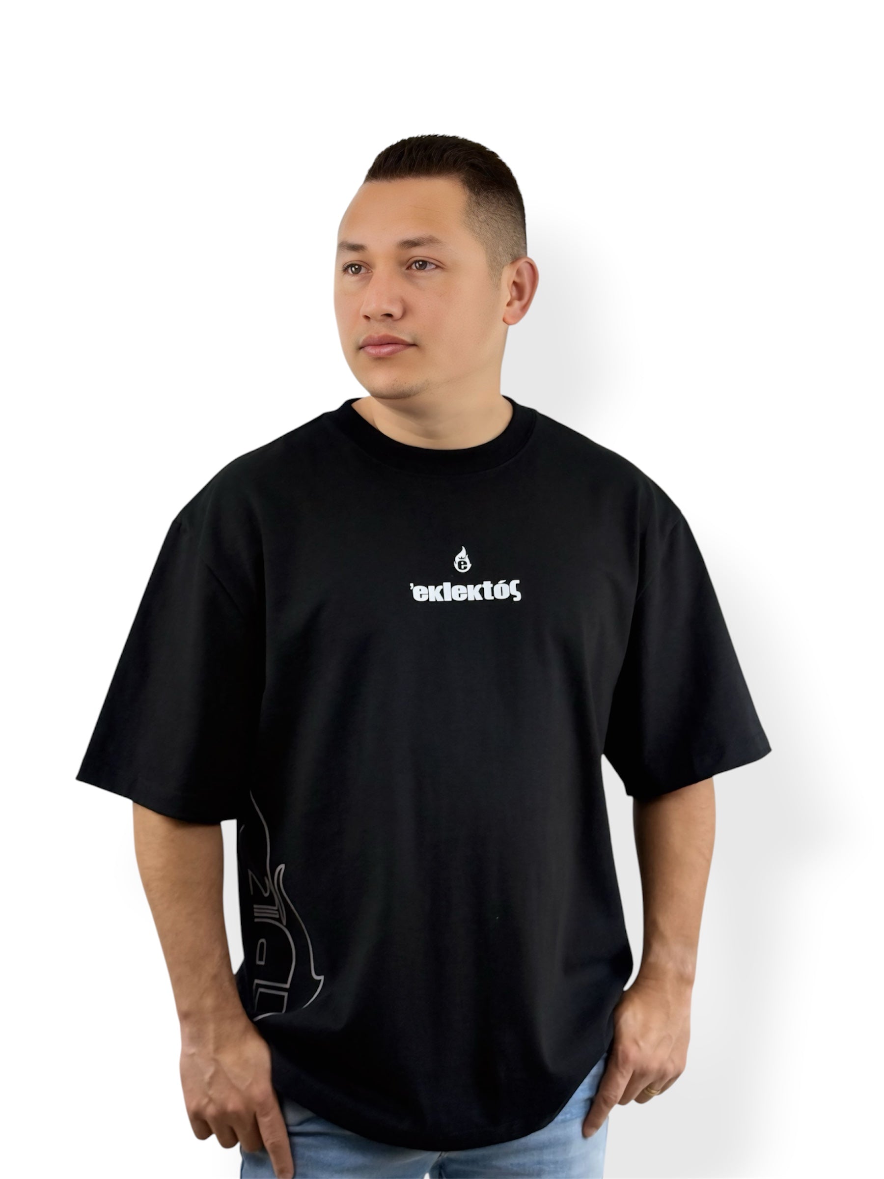 By Christ – Chosen Collection – Oversized Heavyweight Tee (Black)