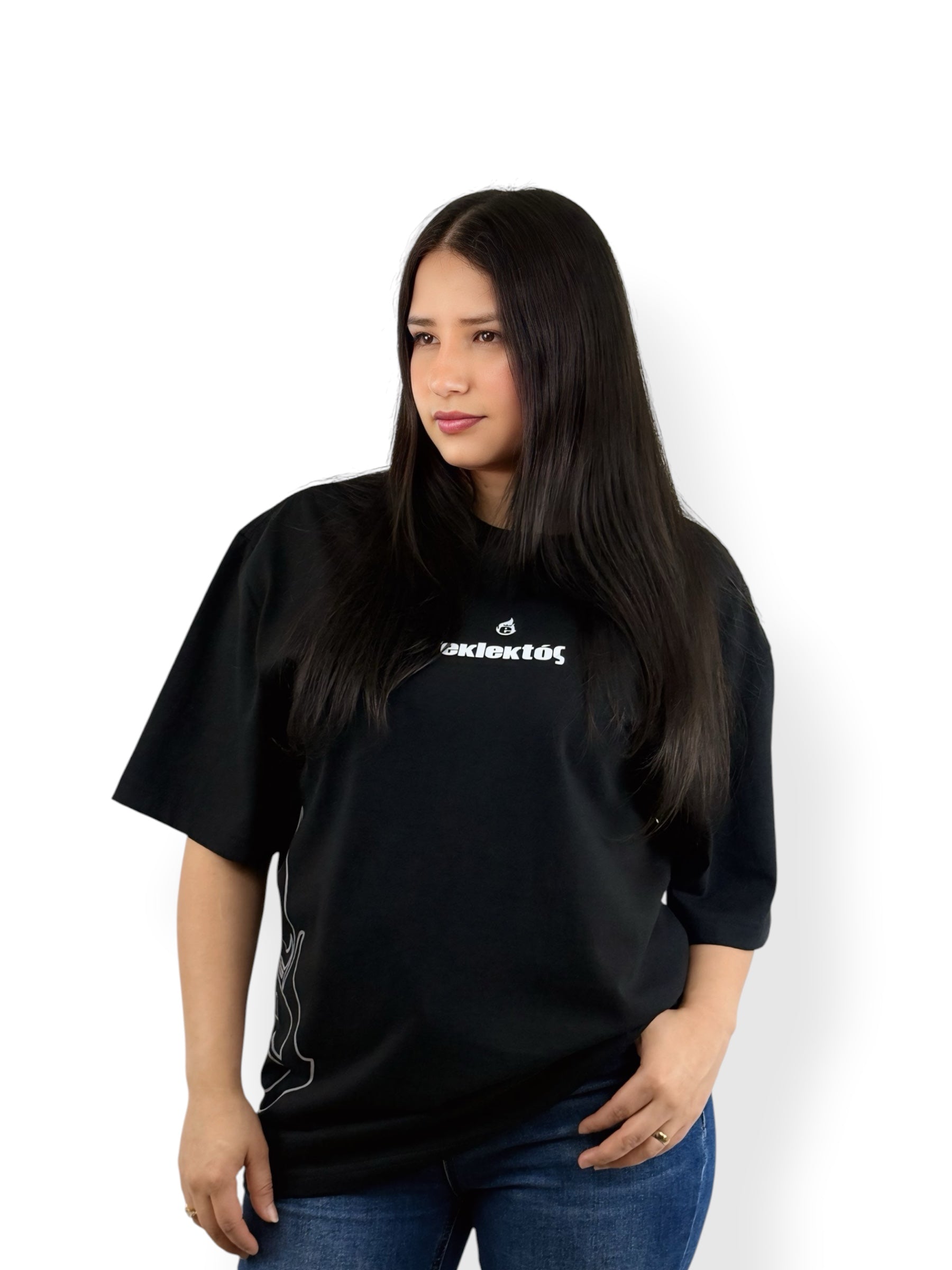 Antes del Tiempo – Colección Elegidos – Oversize Heavyweight Tee (Negro)