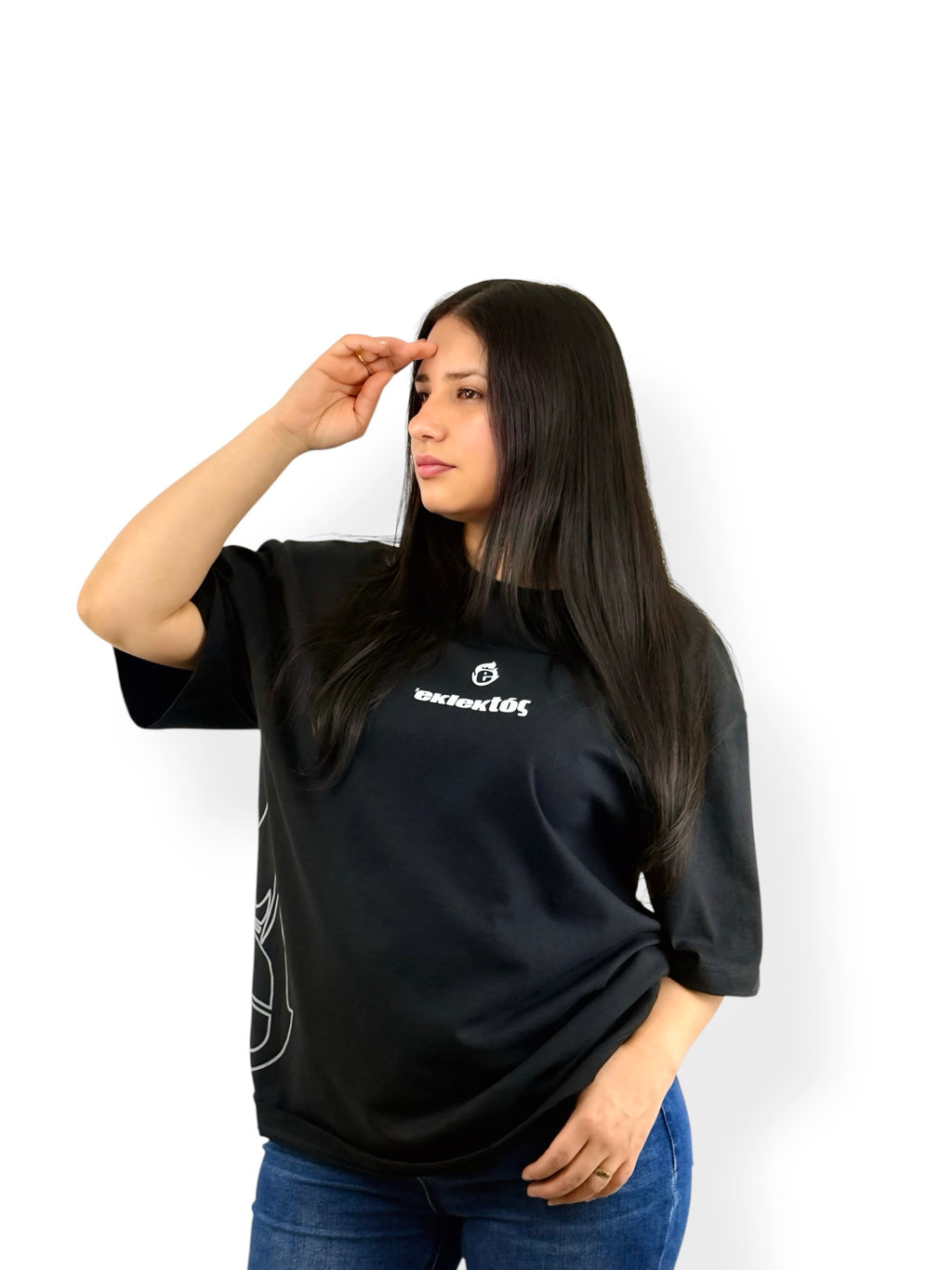 Escogido por Cristo – Colección Elegidos – Oversized Heavyweight Tee (Negro)