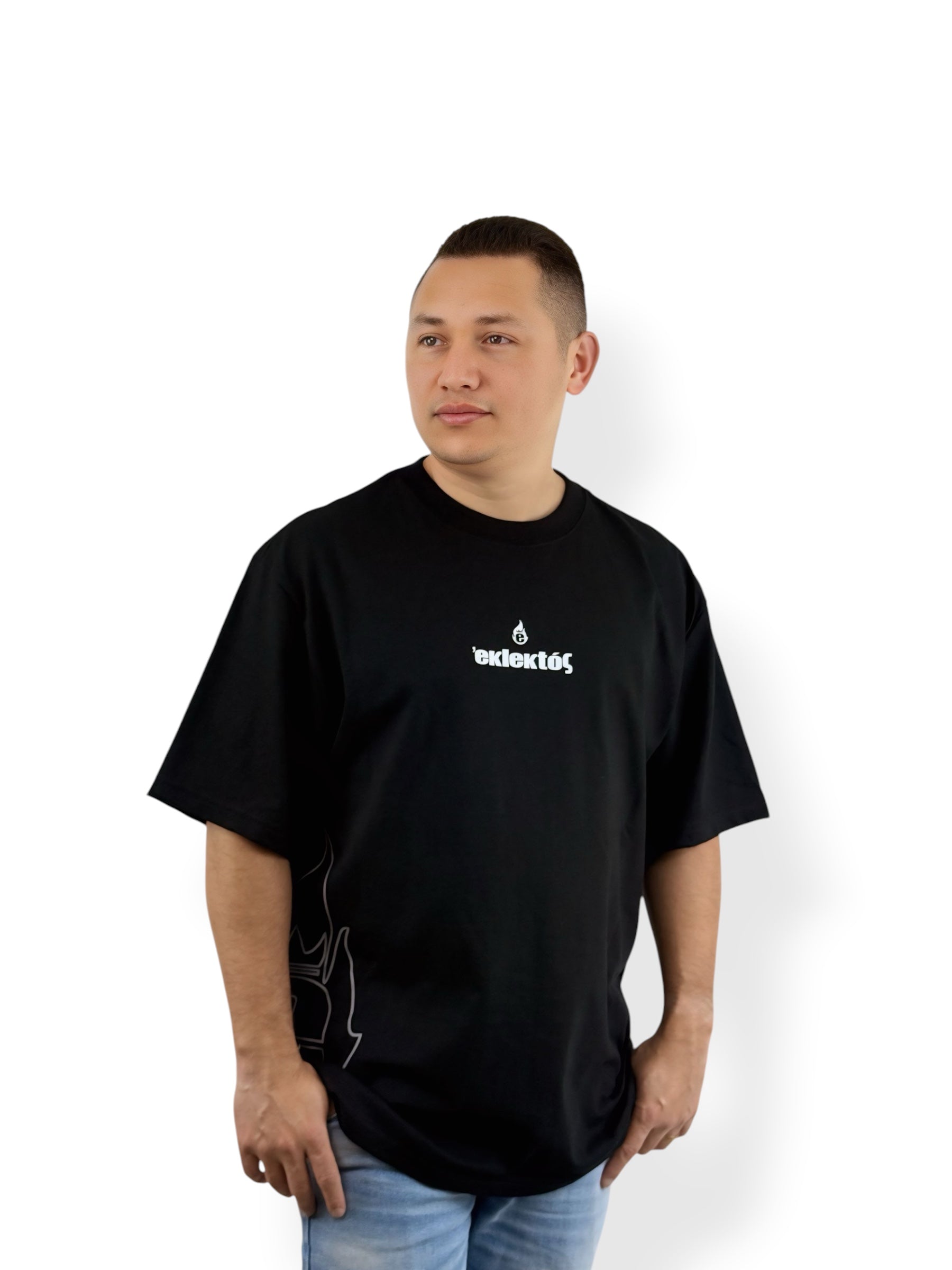 Escogido por Cristo – Colección Elegidos – Oversized Heavyweight Tee (Negro)