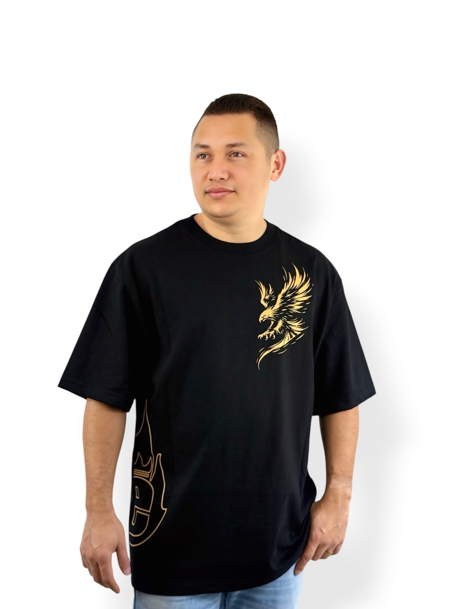 La Renovación – Colección Elegidos – Oversize Heavyweight Tee (Negro)