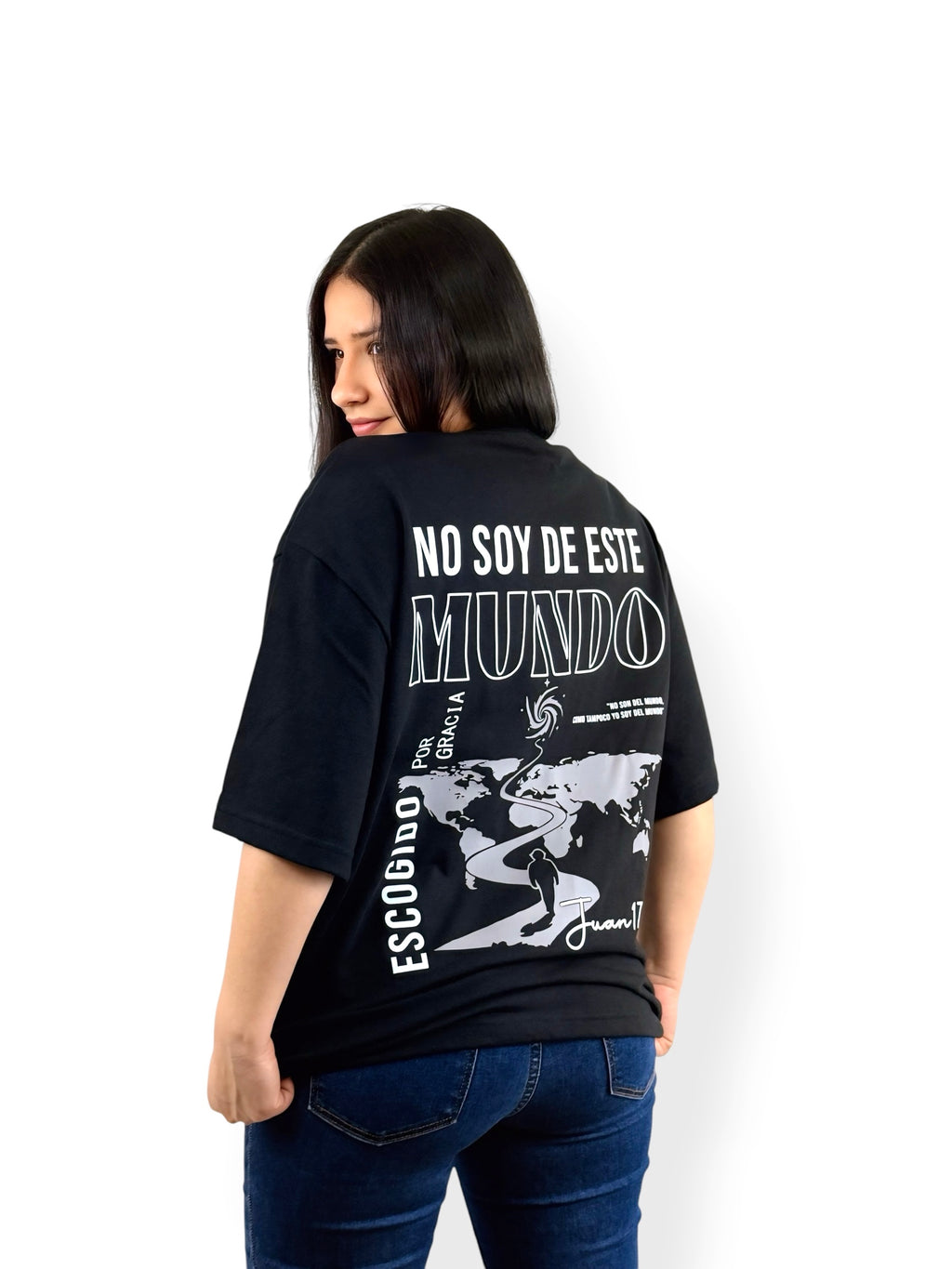 No soy de este mundo – Colección Elegidos – Oversized Heavyweight Tee